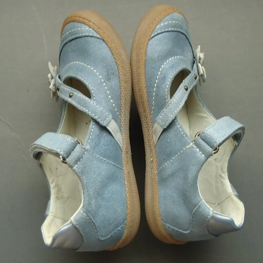 SIZE 27. Primigi Sky effects system Mary Jane suede shoes.